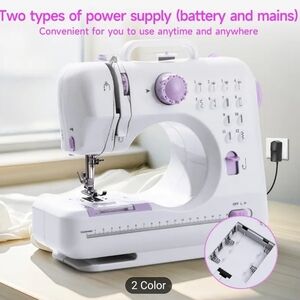 Sewing Machine Purple And White